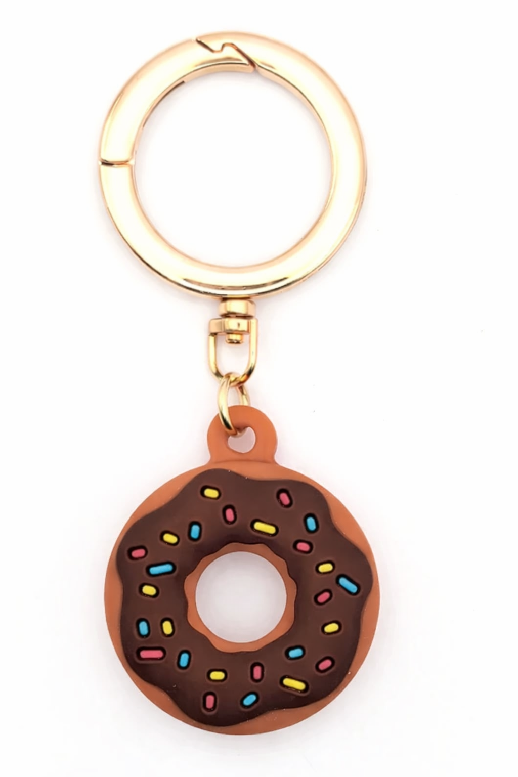Donut Chase Me Charm - Brown Airtag Compatible