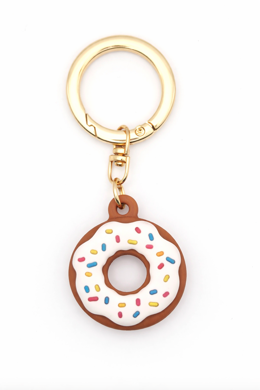 Donut Chase Me Charm - White Airtag Compatible